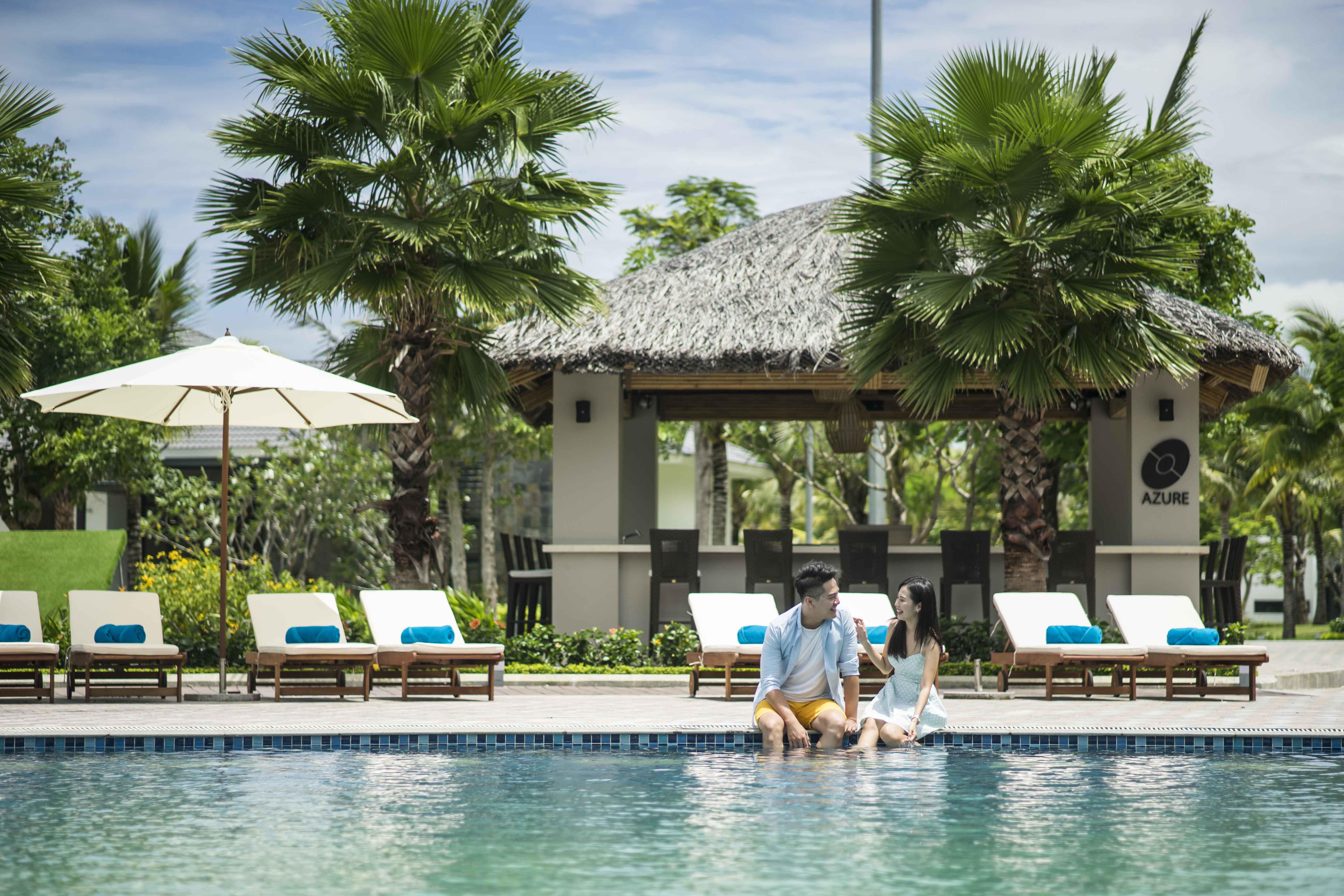 Radisson Blu Resort دونغ دونغ المظهر الخارجي الصورة The swimming pool at the resort